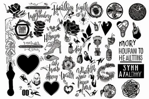 My journey to stay healthy tattoo idea
