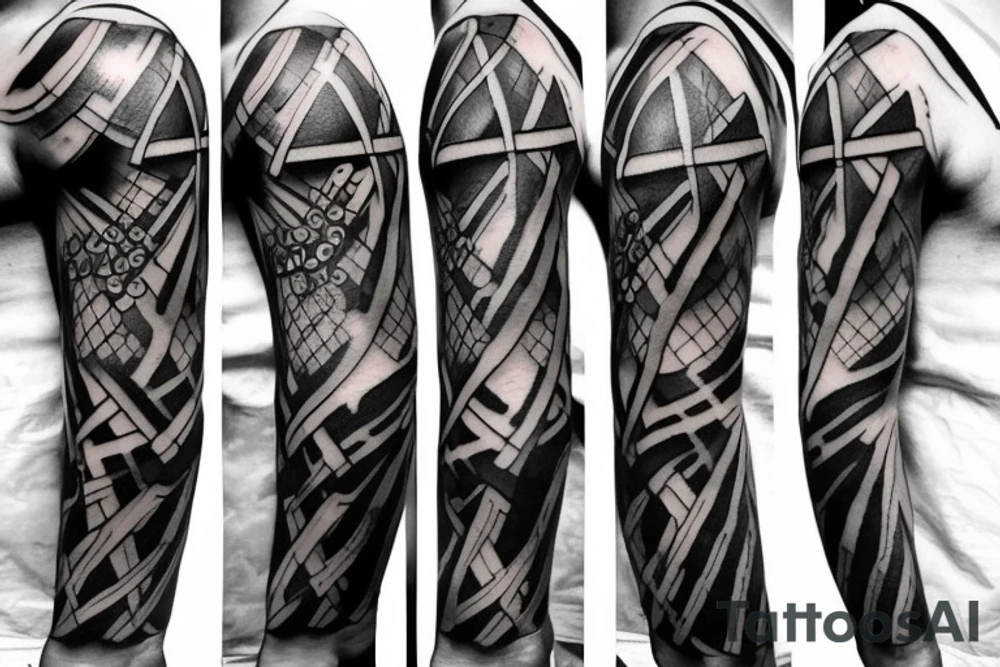 three swords that cross tattoo idea