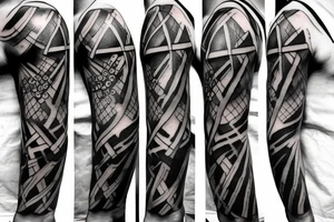three swords that cross tattoo idea