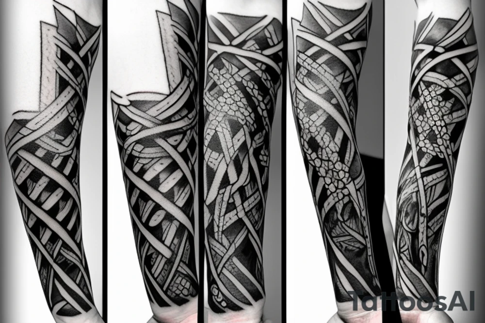 three swords that cross tattoo idea