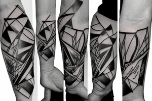 three swords crossing eachother tattoo idea
