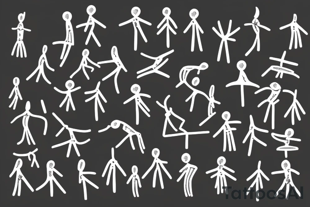 Warli mental health tattoo idea
