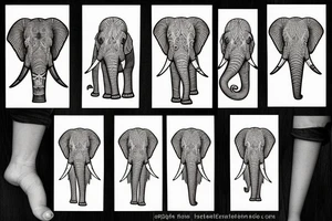 Elephant mental health tattoo idea