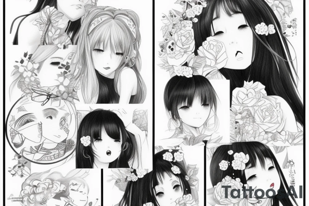 kyouko hori kissing mai sakurajima tattoo idea