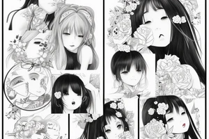 kyouko hori kissing mai sakurajima tattoo idea