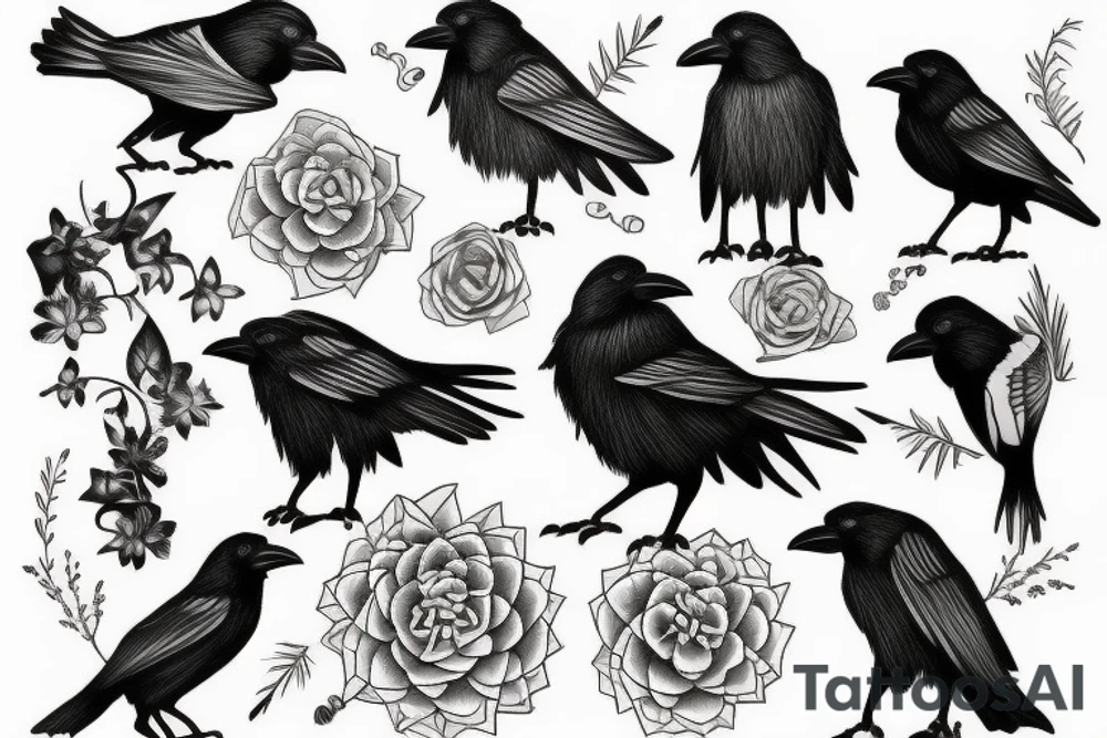 Crow Cover Up tattoo idea