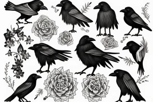 Crow Cover Up tattoo idea