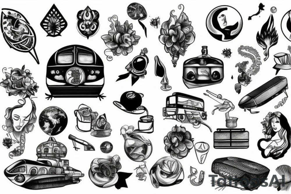 Mercury train tattoo idea