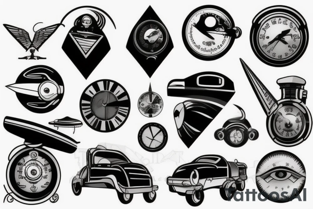 Mercury Train, Speed, Futuristic tattoo idea