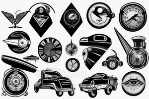 Mercury Train, Speed, Futuristic tattoo idea