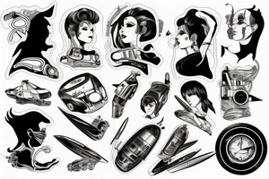 Mercury Train, Speed, Futuristic tattoo idea