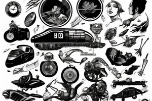 Mercury Train, Speed, Futuristic tattoo idea