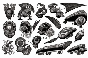 Mercury Train, Speed, Futuristic, tattoo idea