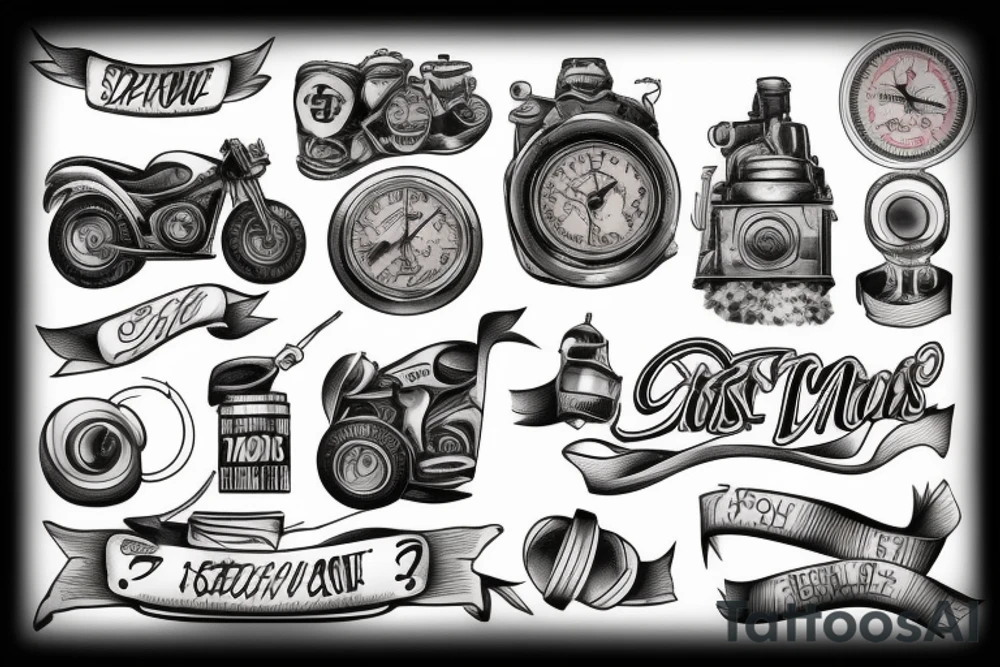 Train, Speed, Retro, tattoo idea