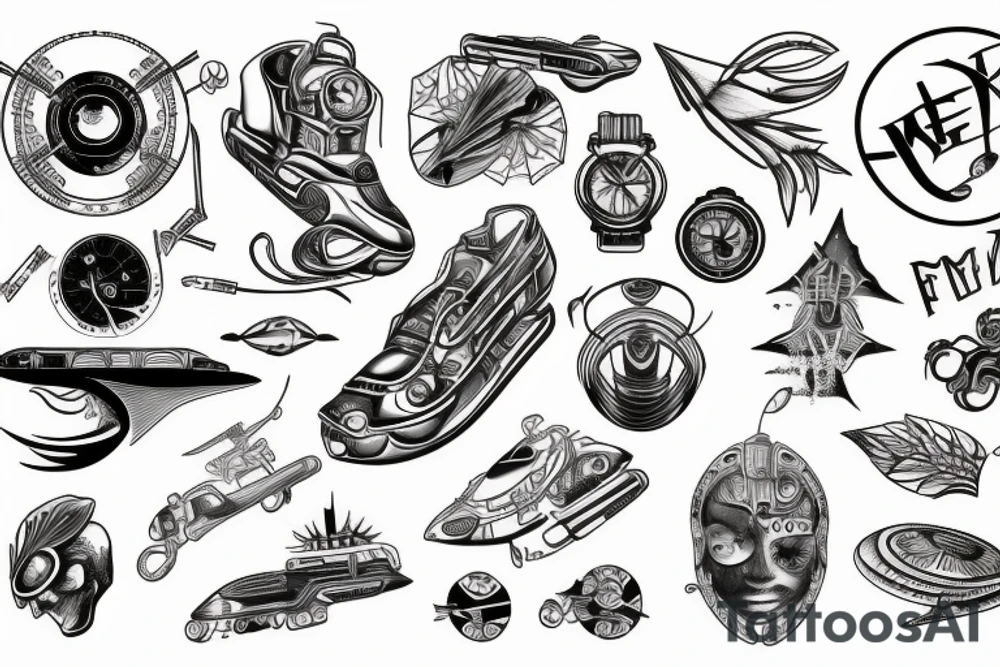 The Mercury, Train, Speed, Futuristic tattoo idea
