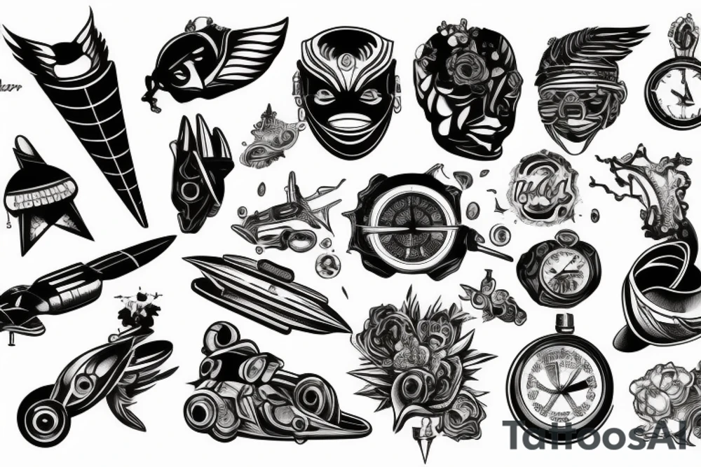 The Mercury, Train, Speed, Futuristic tattoo idea