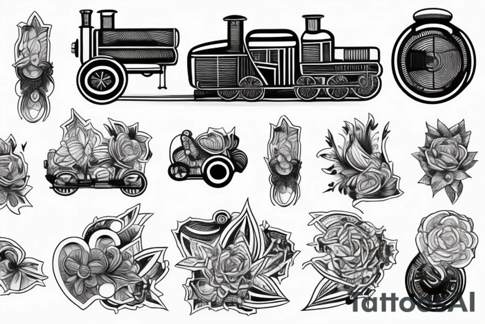 Train, Speed, Futuristic tattoo idea