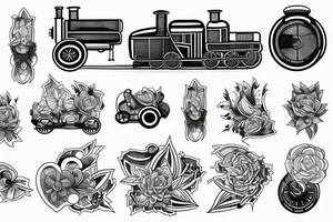 Train, Speed, Futuristic tattoo idea
