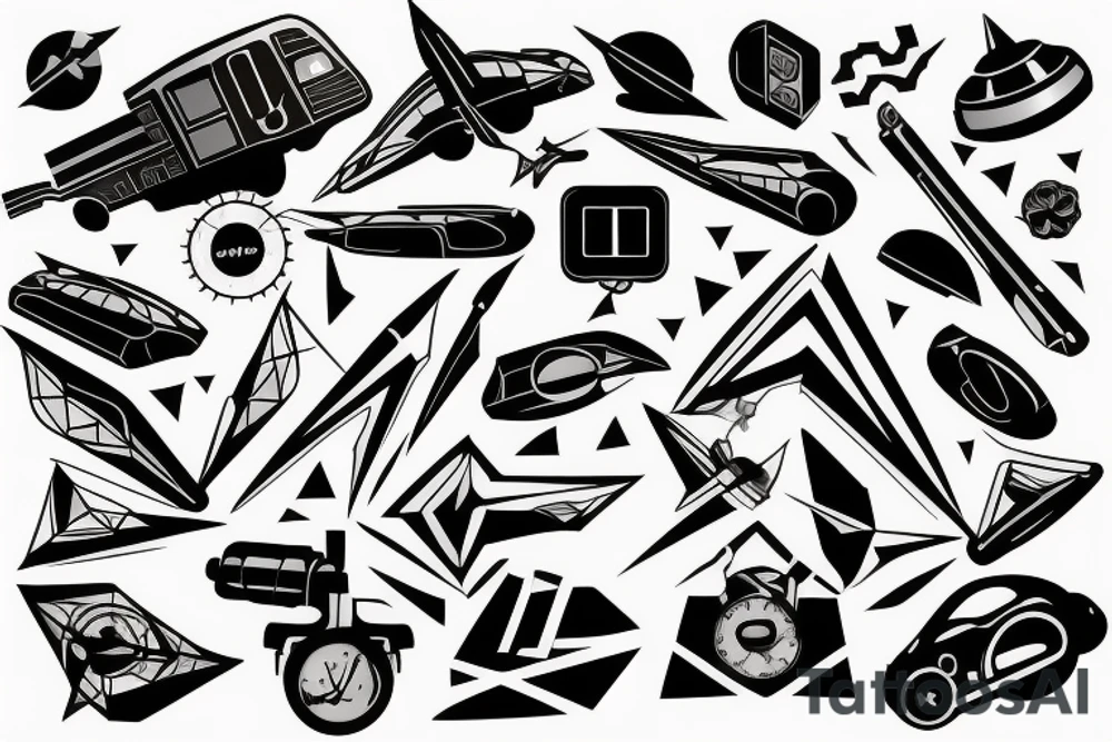 Train, Speed, Futuristic tattoo idea