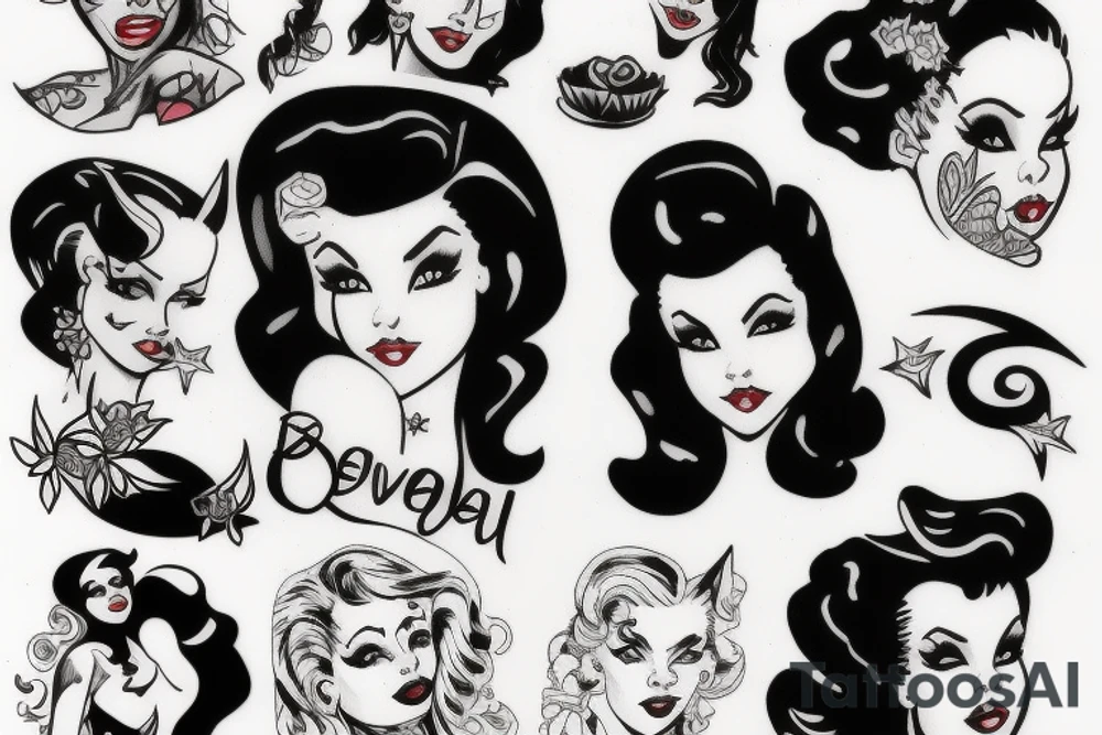 She devil pin up girl tattoo idea