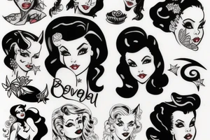 She devil pin up girl tattoo idea