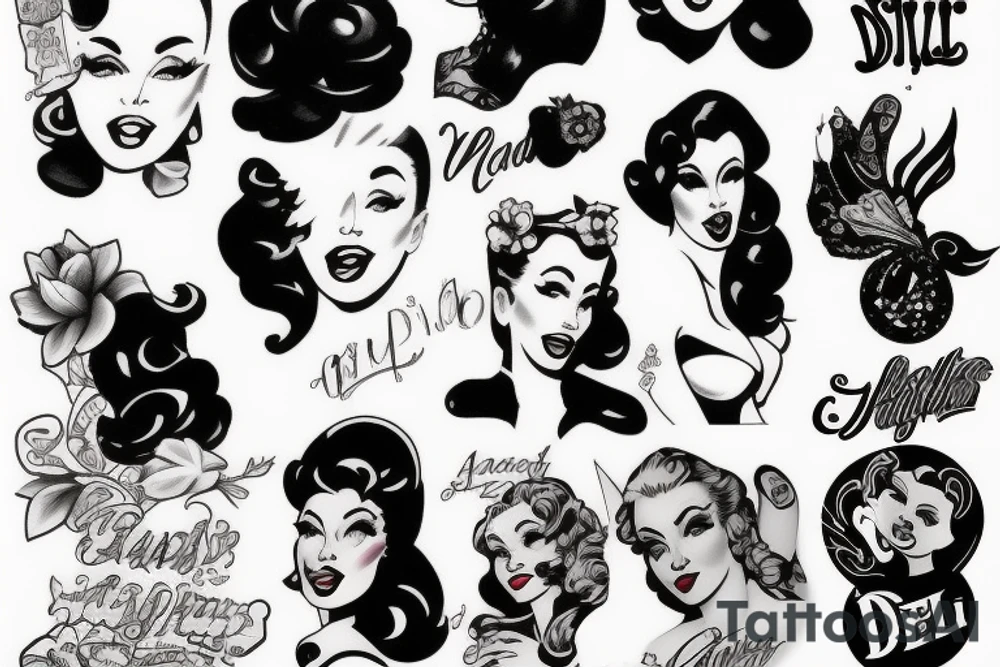 She devil pin up girl tattoo idea