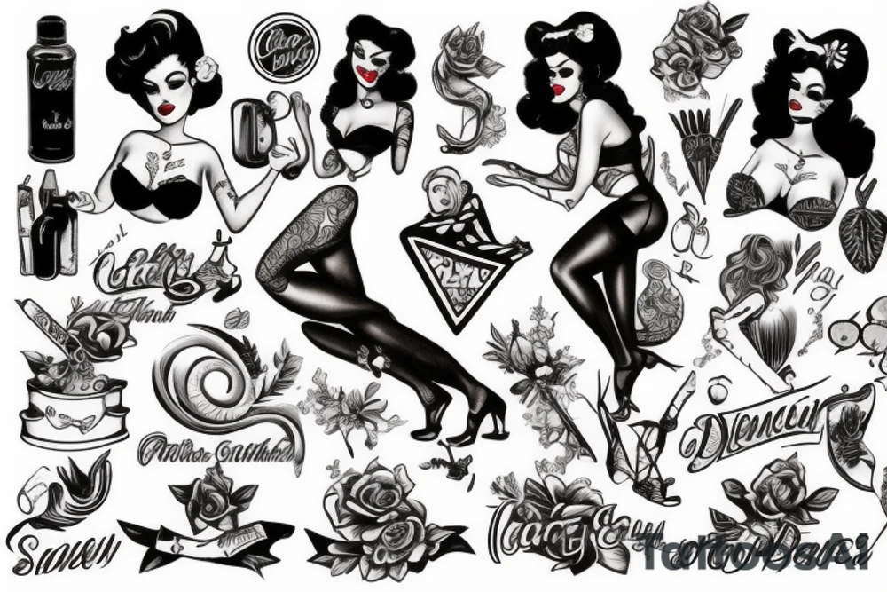 She devil pin up girl tattoo idea