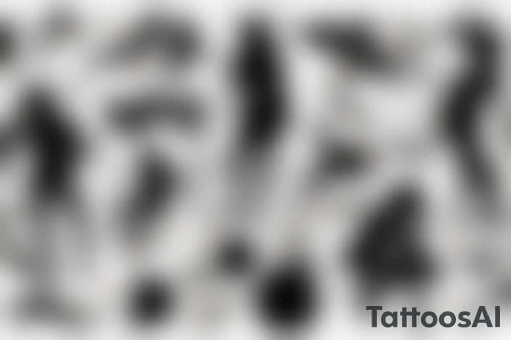 silhouette of a person sitting on the moon tattoo idea
