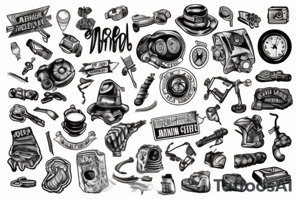 mining tattoo idea