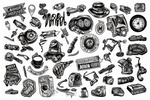 mining tattoo idea