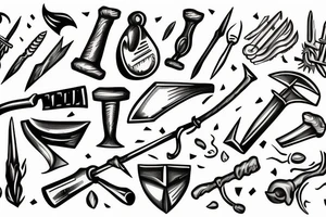 pick axe tattoo idea