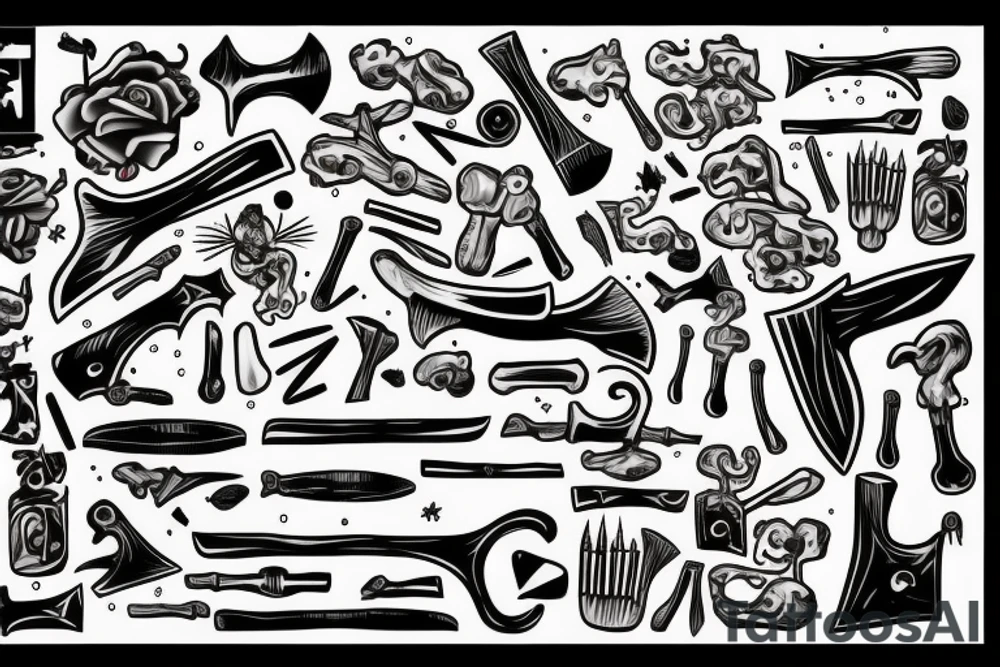 pick axe tattoo idea