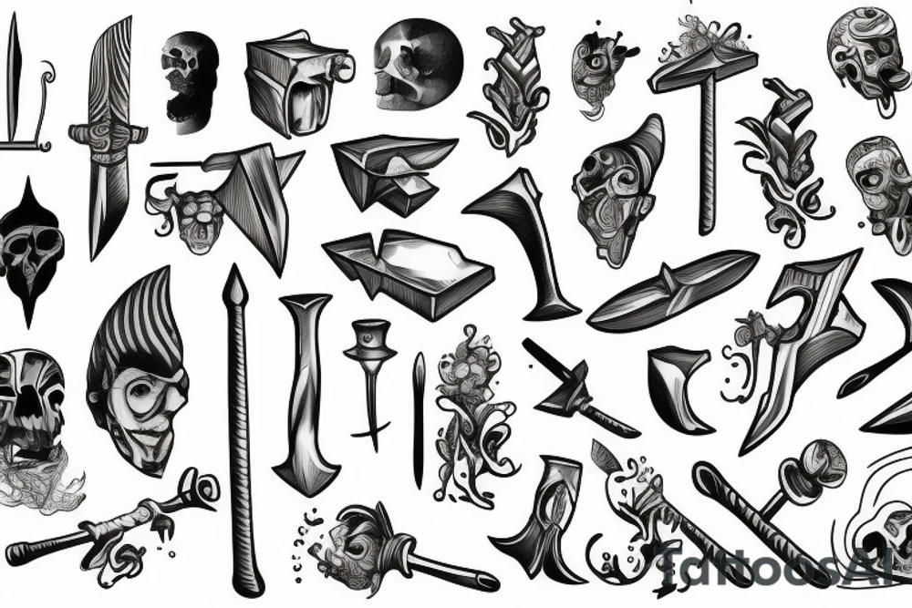 pick axe tattoo idea