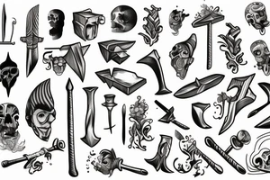 pick axe tattoo idea