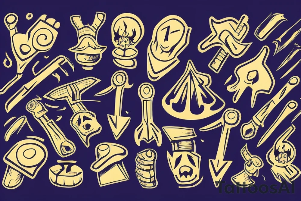 pick axe tattoo idea