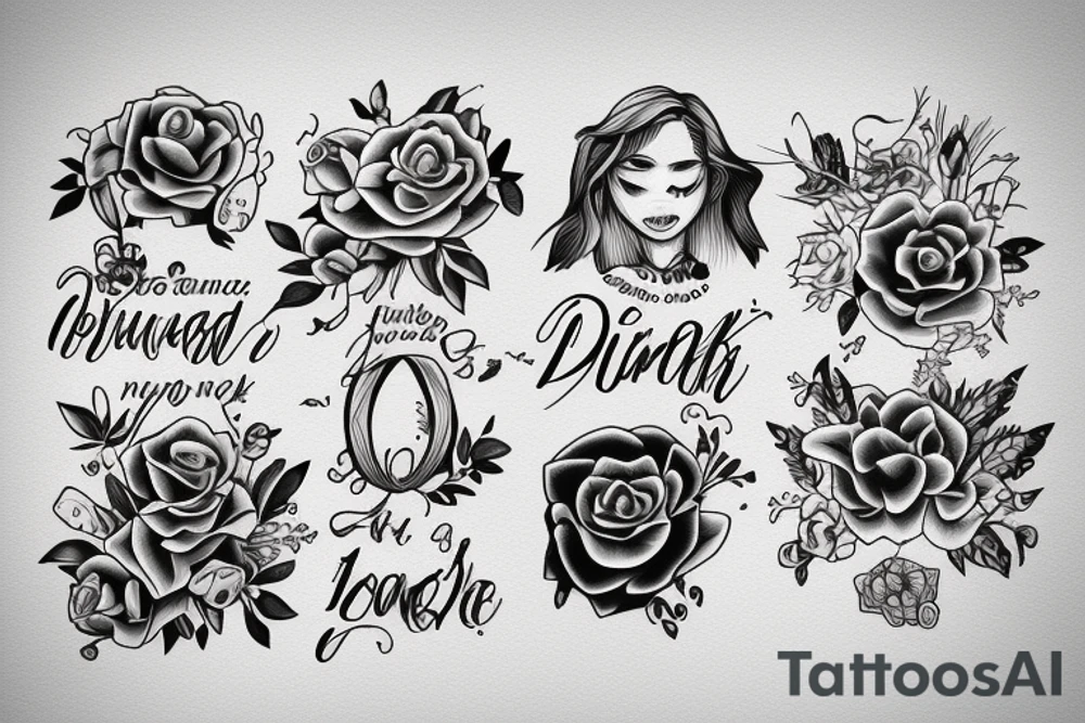 Represent daughter and wife tattoo idea