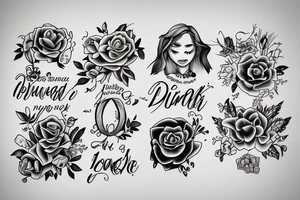 Represent daughter and wife tattoo idea