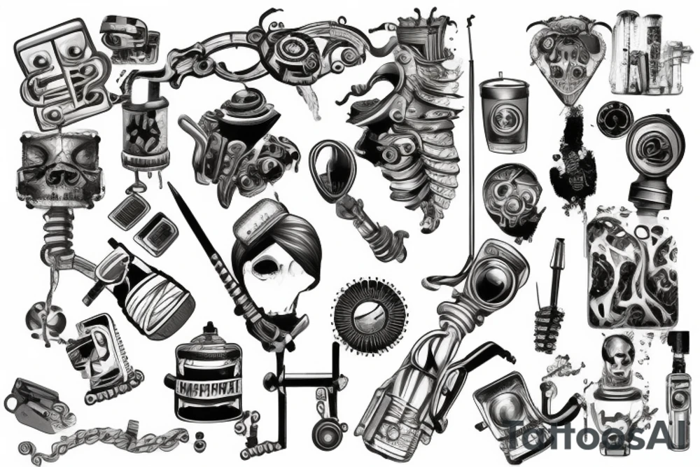 industrial tattoo idea