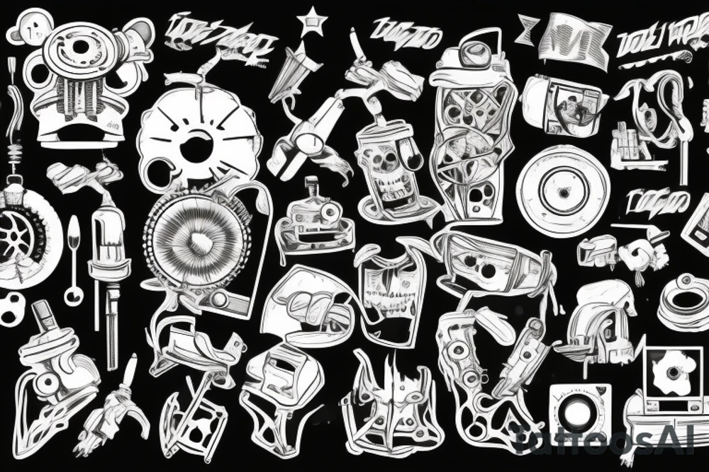 industrial tattoo idea