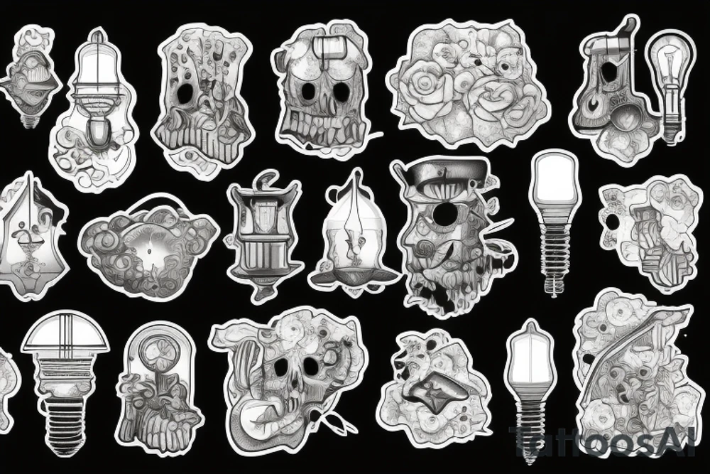 mining lamp tattoo idea