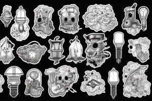 mining lamp tattoo idea