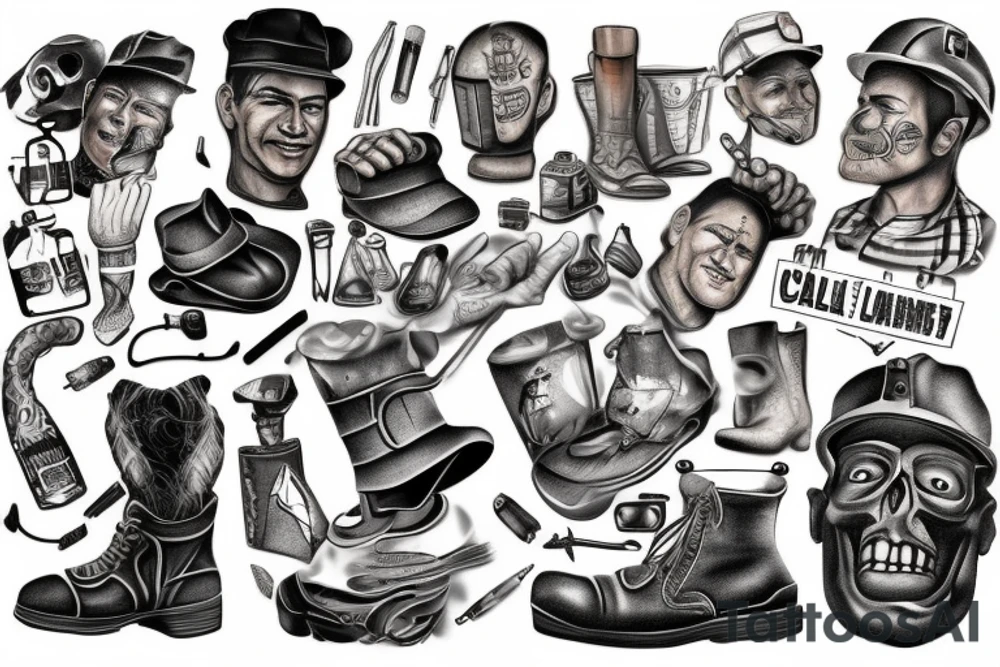 coal miner tattoo idea
