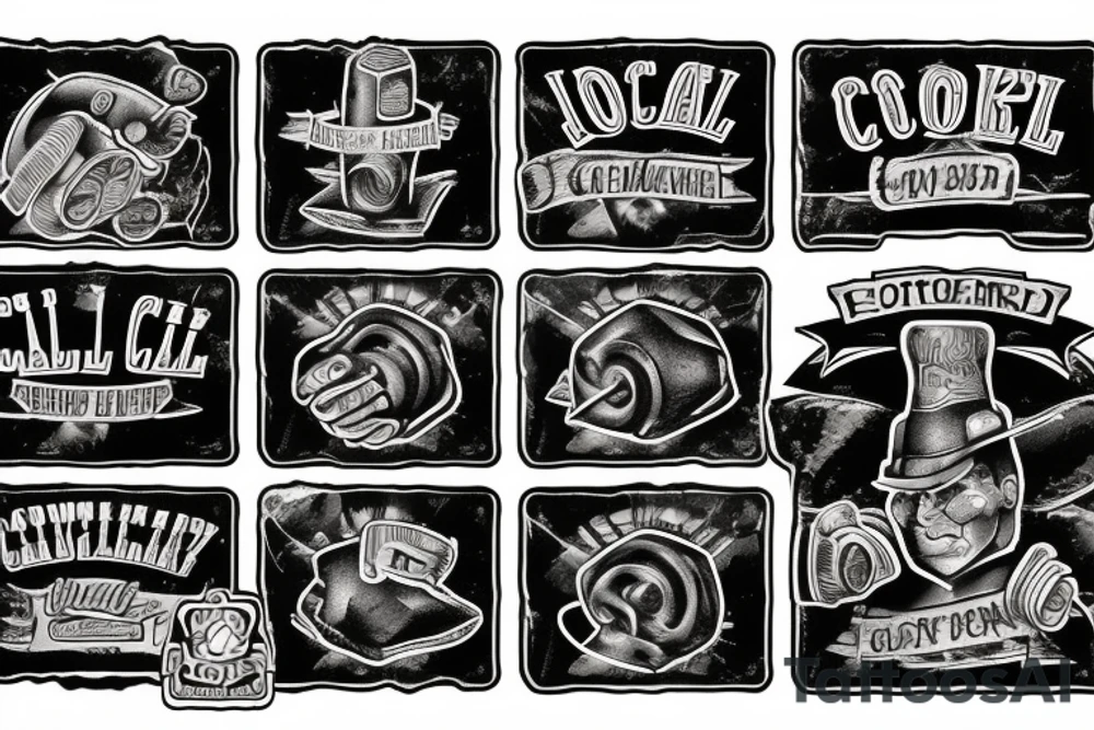 coal miner tattoo idea