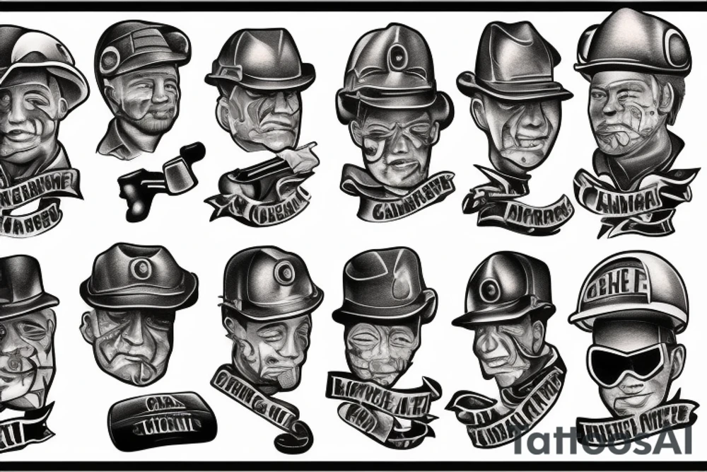 coal miner tattoo idea