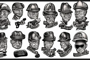 coal miner tattoo idea