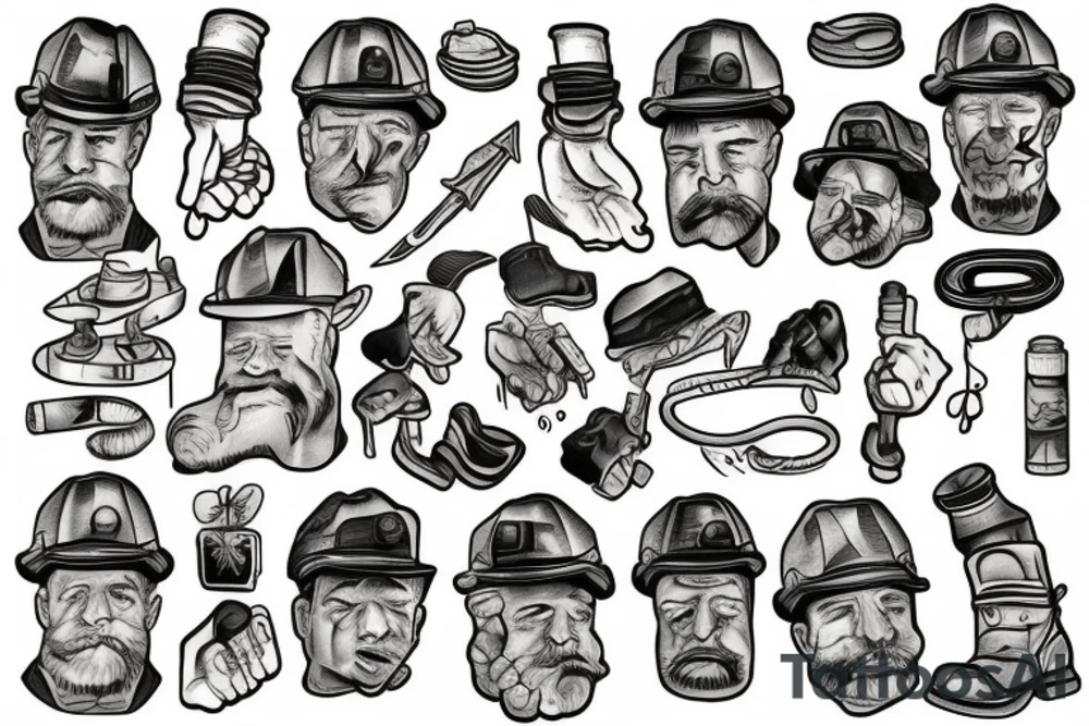 coal miner tattoo idea