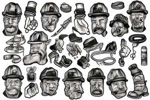 coal miner tattoo idea