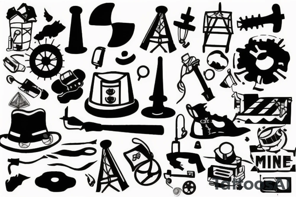 coal mine shaft tattoo idea