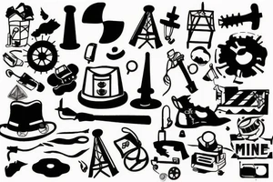 coal mine shaft tattoo idea