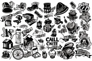 coal mine shaft tattoo idea